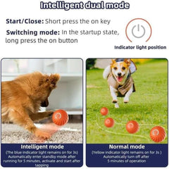 Generic Interactive Dog Ball blue top view emphasizes compact 2.2-inch size for small breeds.