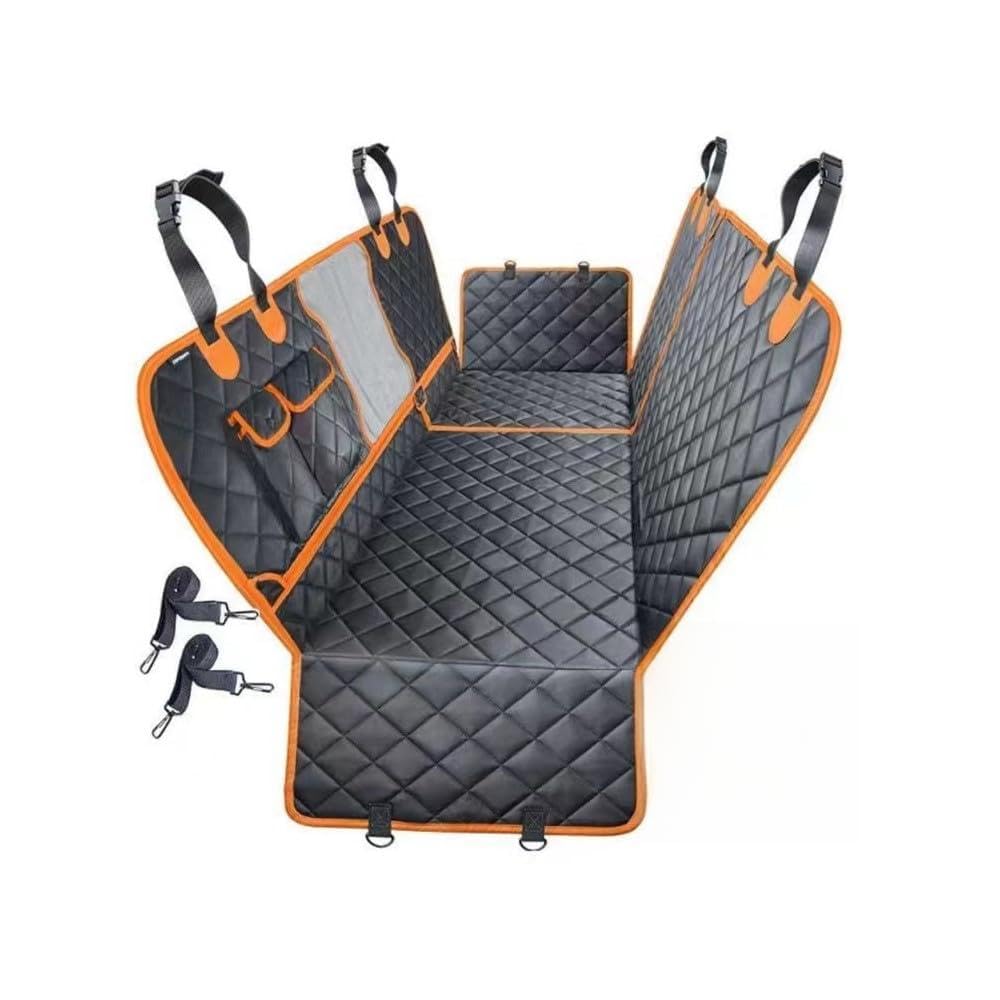 Generic MP dog seat cover waterproof backseat showing full coverage keeps car clean.