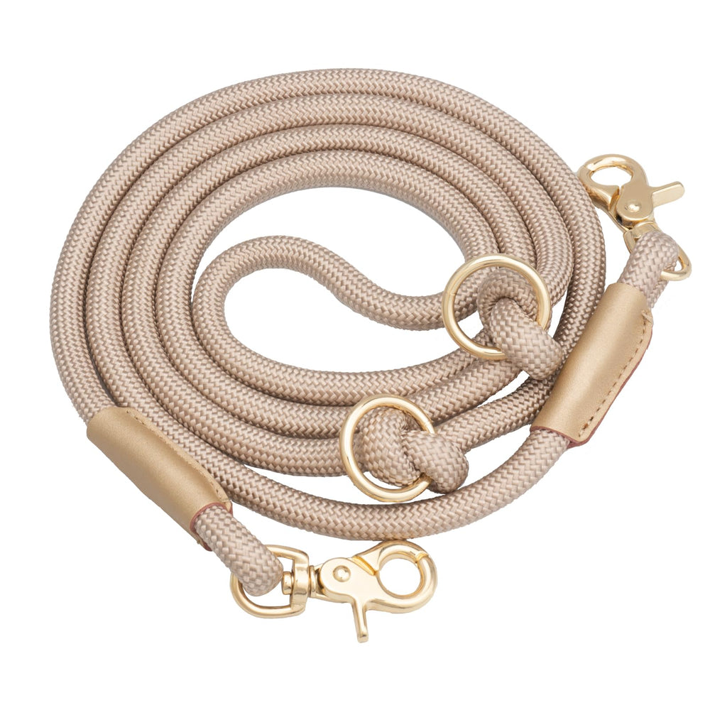 Generic Multifunctional 7ft Hands Free Crossbody Leash demonstrates hands-free comfort for daily dog walks.