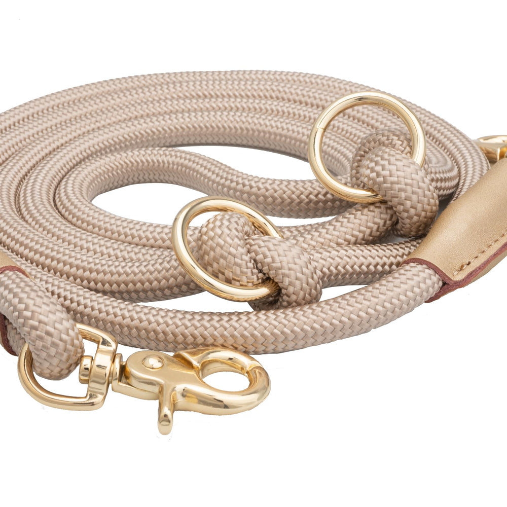 Generic Nylon Rope Dog Leash with 2 Snap Hooks enables secure control during training and routes.