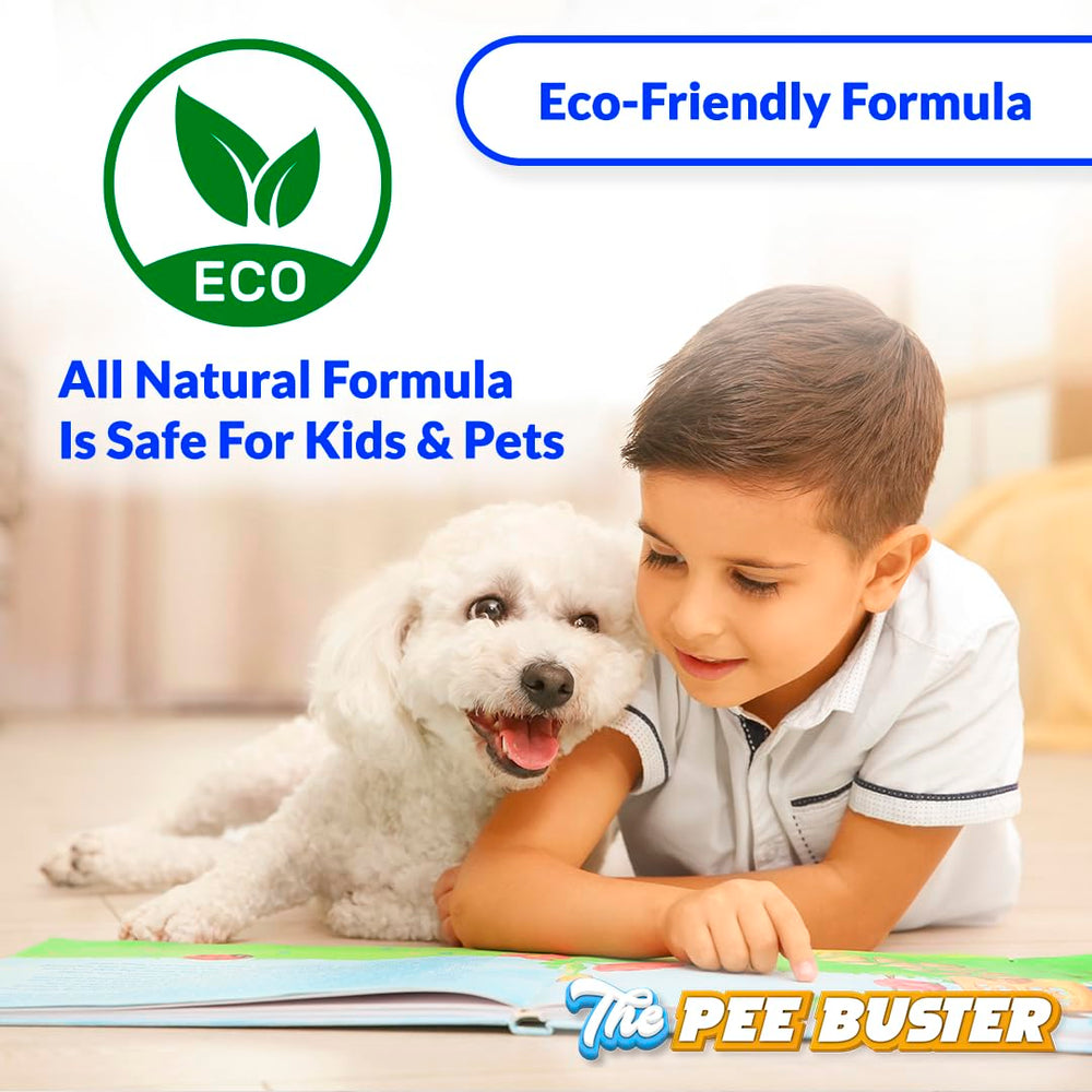 Generic Pee Buster odor elimination closeup highlighting fresh results