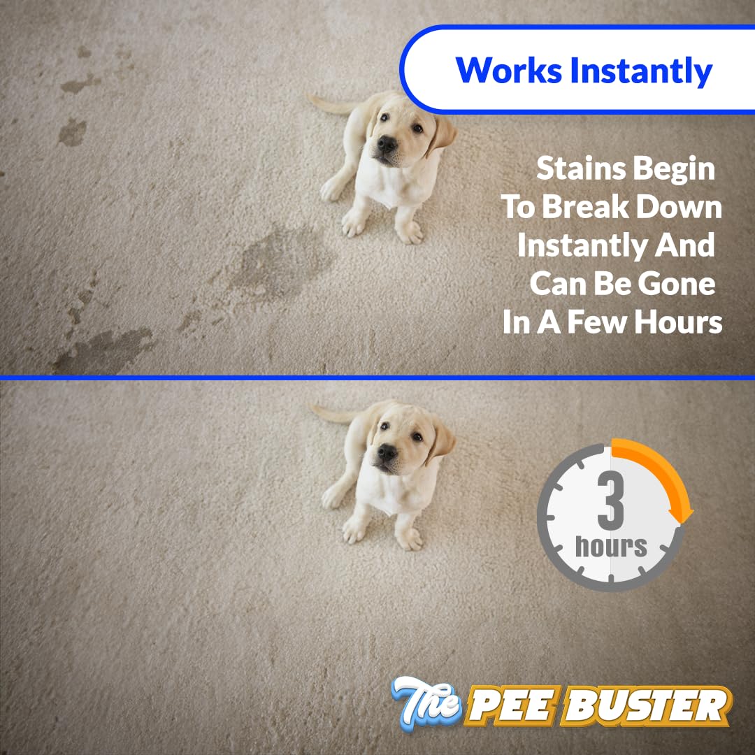 Generic Pee Buster safe for pets icon emphasizing pet-friendly formula