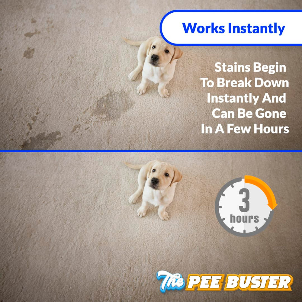 Generic Pee Buster safe for pets icon emphasizing pet-friendly formula
