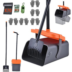 Generic Pooper Scooper with 46-inch handle for easy yard cleanup and reduced bending