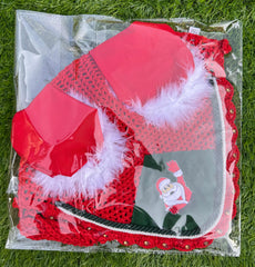Generic Santa ear bonnet warmth for horse ears during winter riding.