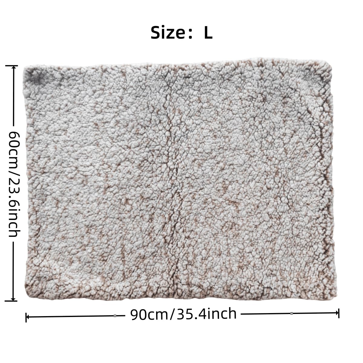 Generic self-heating pet mat non-slip bottom keeps pets steady.