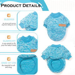 Generic two-piece dog sweaters s provide versatile knit for daily wear.