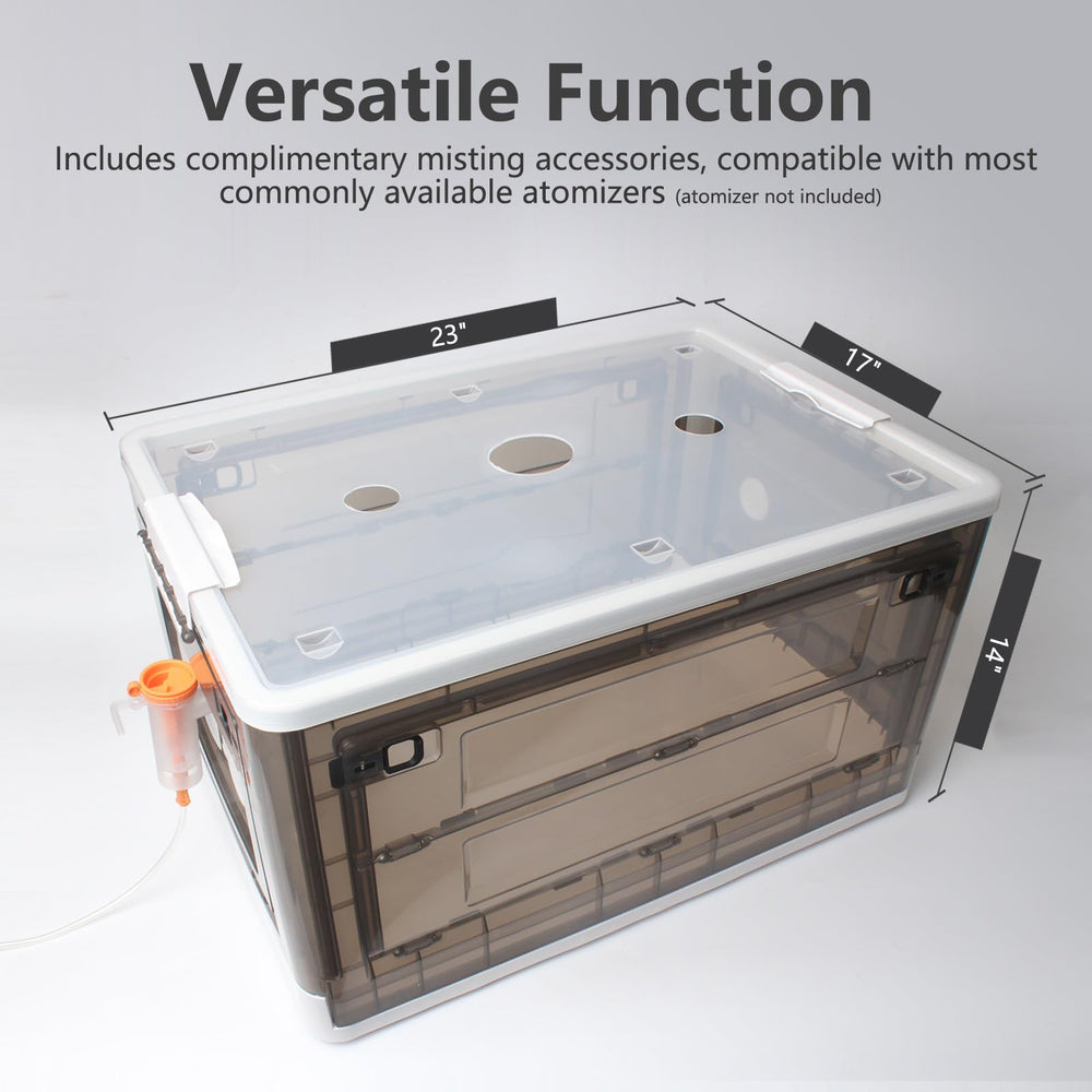 Geniprem Puppy Incubator semi-transparent windows allow monitoring without disturbance