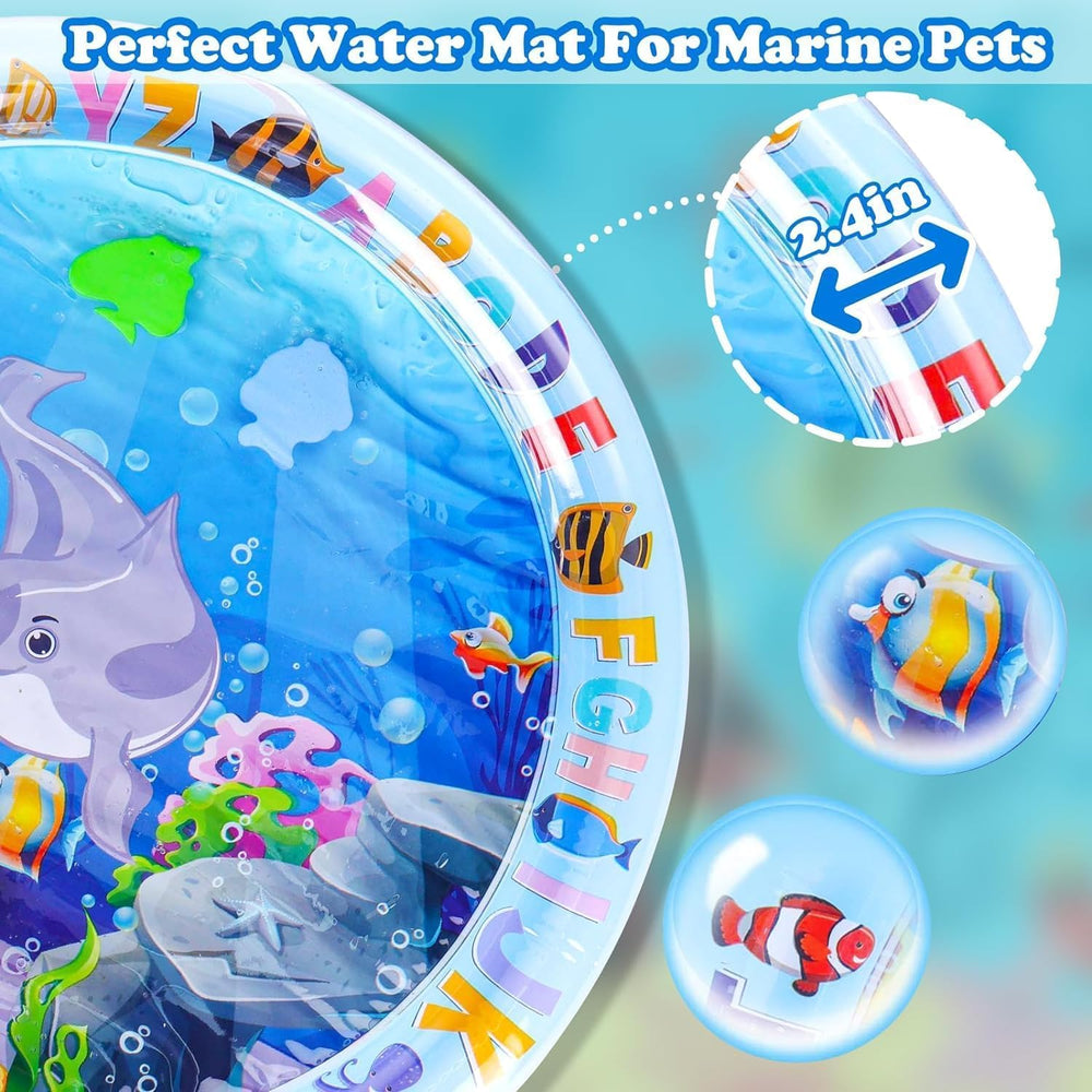 Genkasar water sensor play mat hose connection enables quick outdoor setup