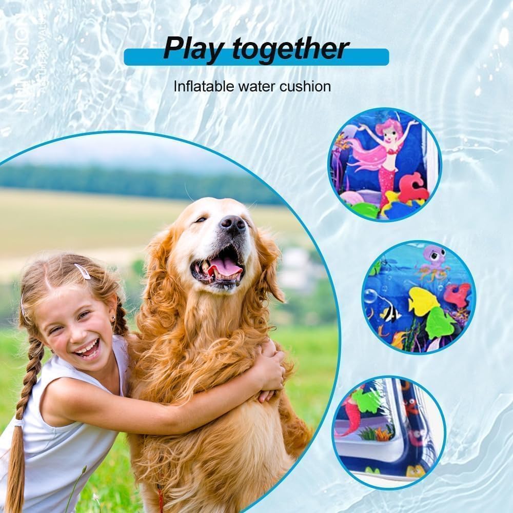 Genkasar water sensor play mat used for kids sensory play and pets