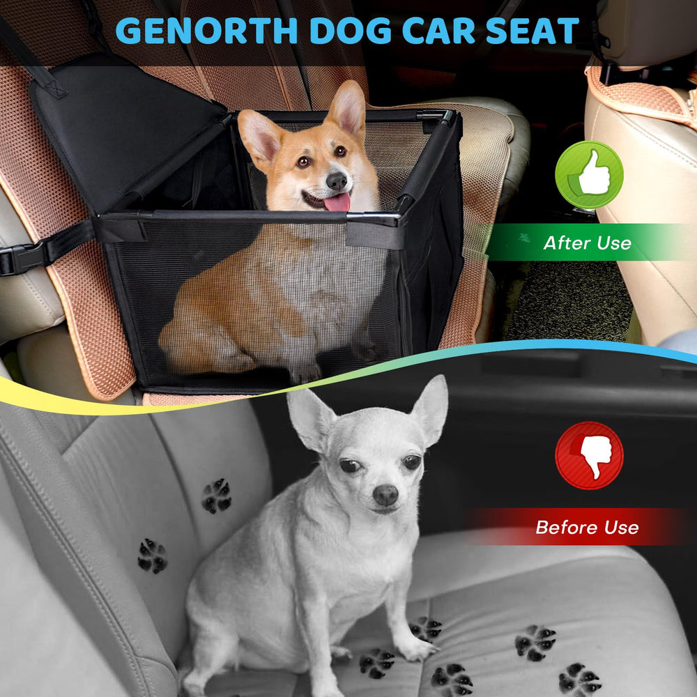GENORTH waterproof oxford material—keeps your pet dry and surfaces cleaner