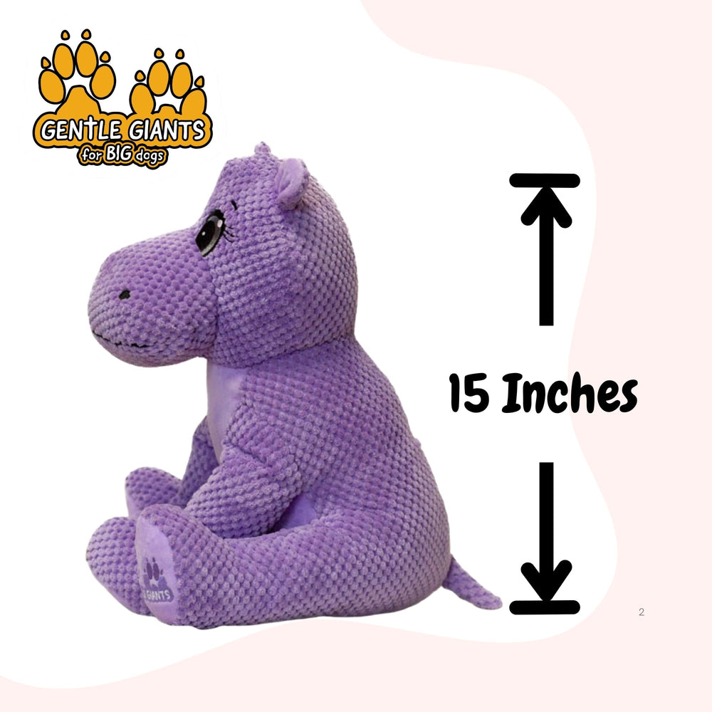 Gentle Giants plush hippo is machine washable for easy cleanup after messy adventures.