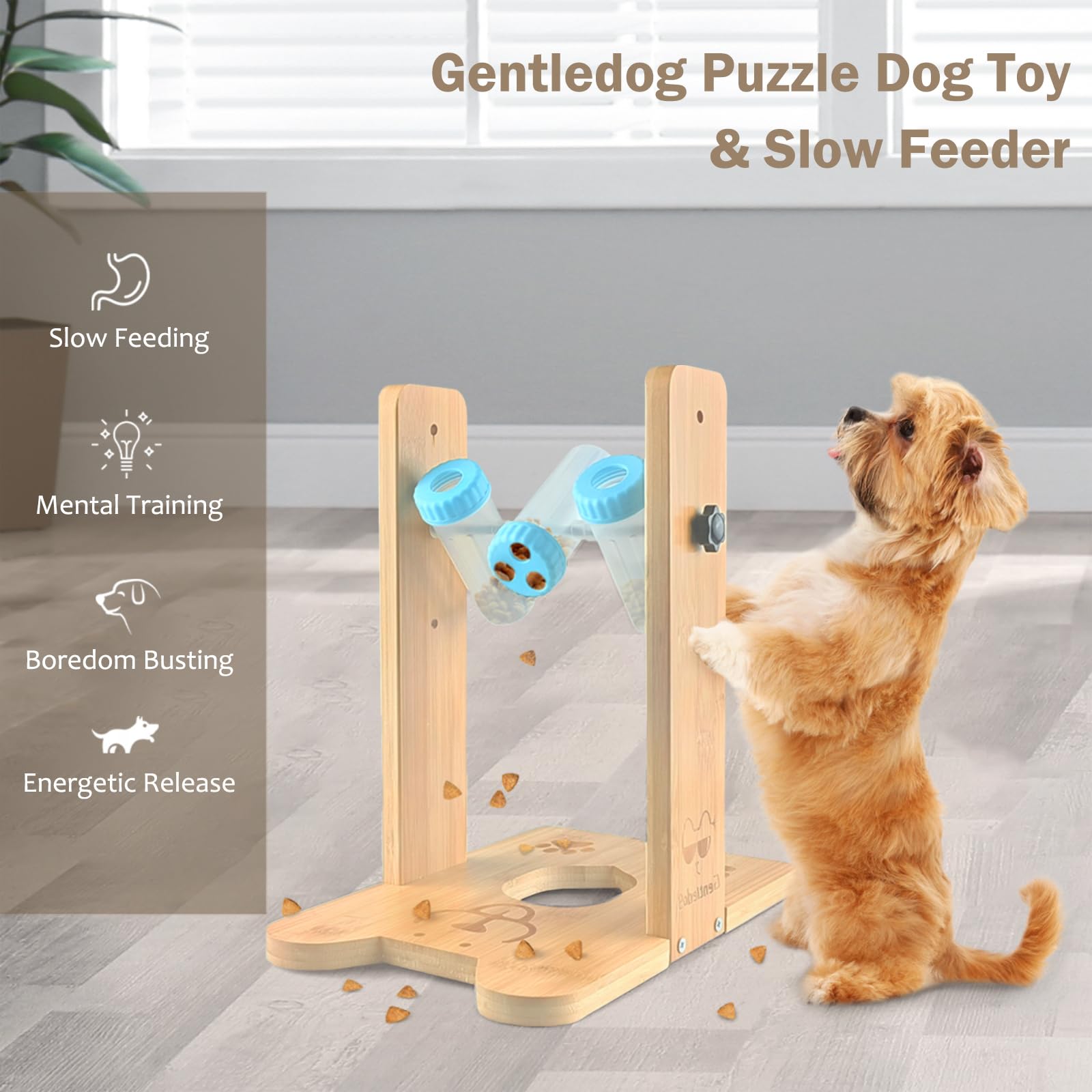Gentledog slow-feeder bottles illustrate portion control and mindful eating.
