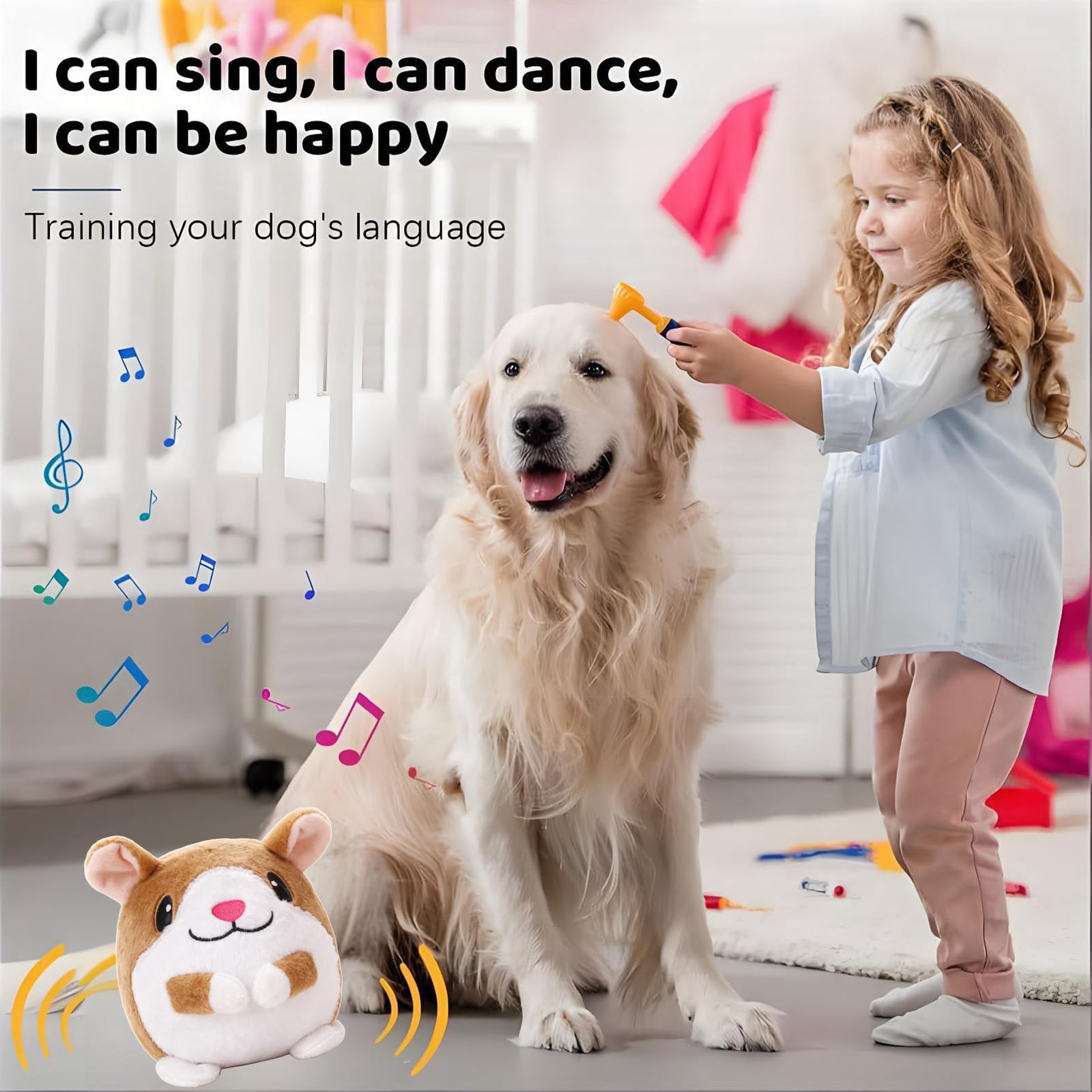 Geojec interactive dog ball side-move captures playful action for exercise and curiosity