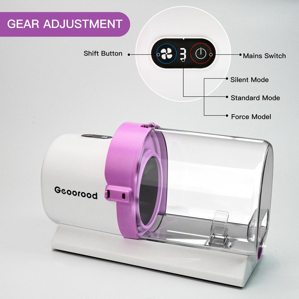 Geoorood purple grooming kit adds stylish home setup.