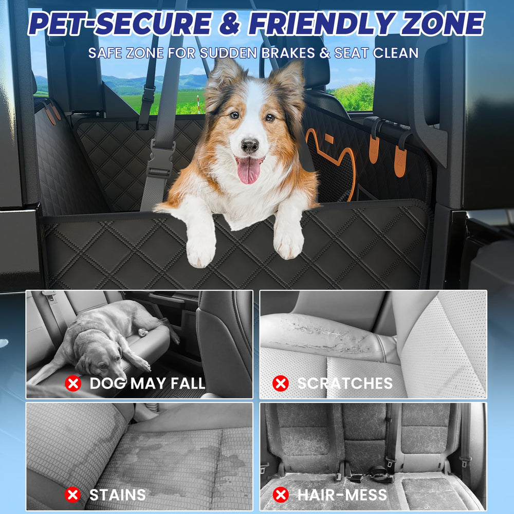 Geotick truck dog seat cover heavy-duty design supports large breeds