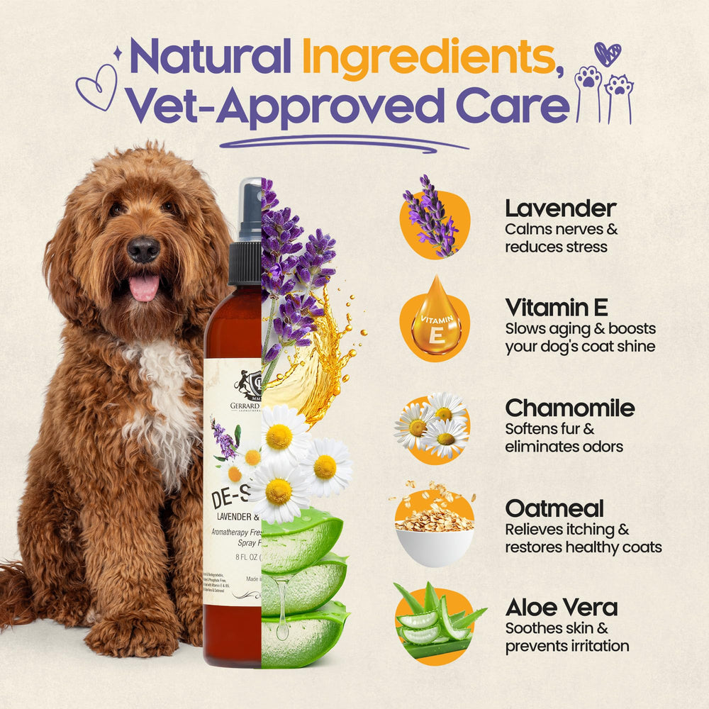 Perfume Gerrard Larriett para perros: neutralizador de olor