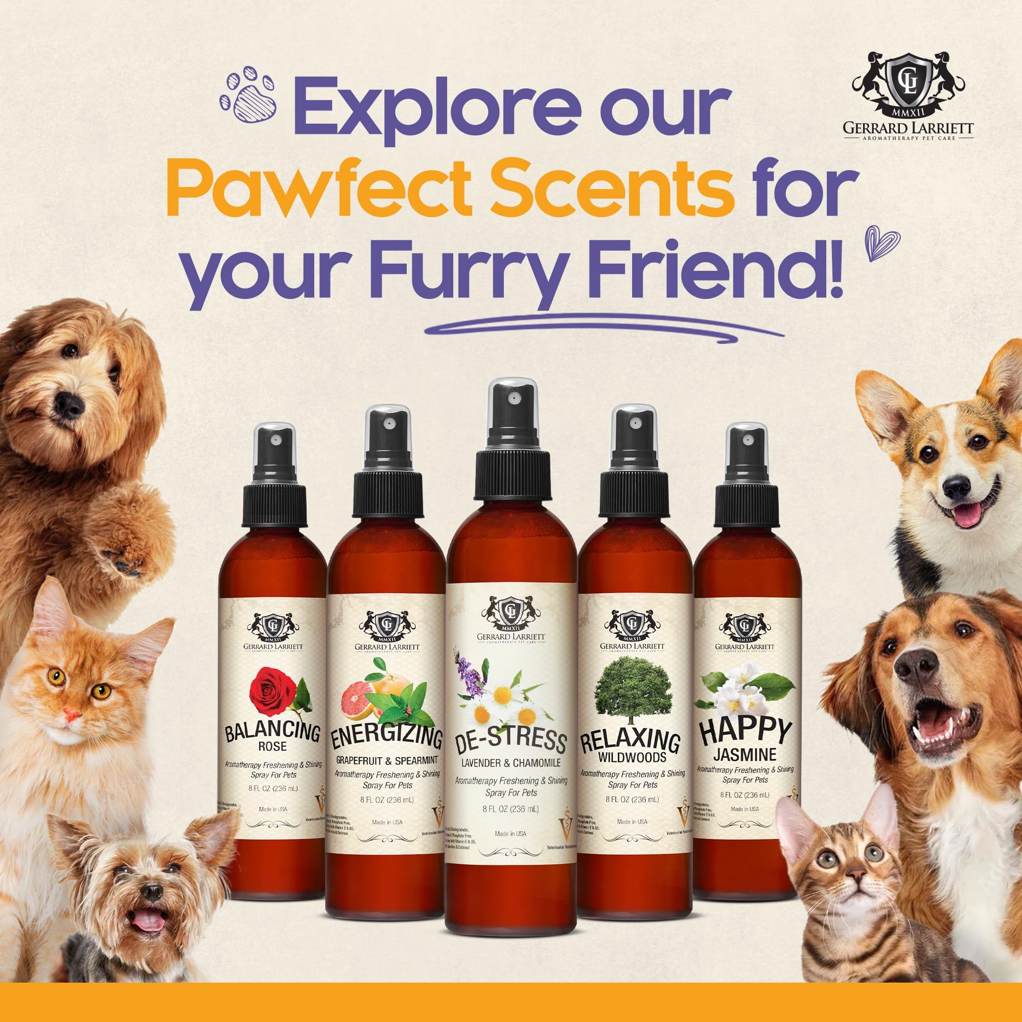 Perfume Gerrard Larriett para perros: uso diario