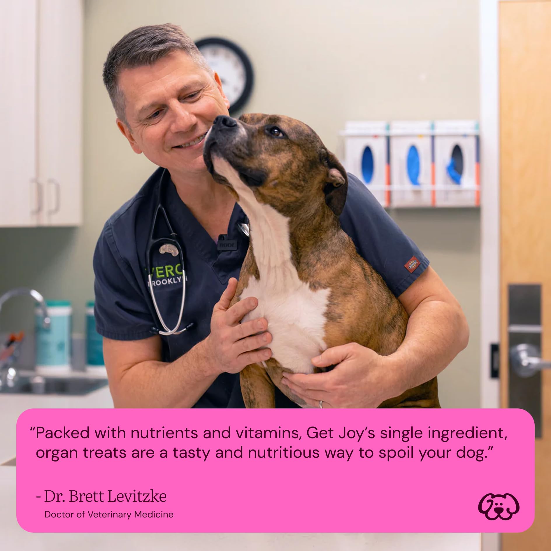 Get Joy liver treats serve as a high-value training reward.