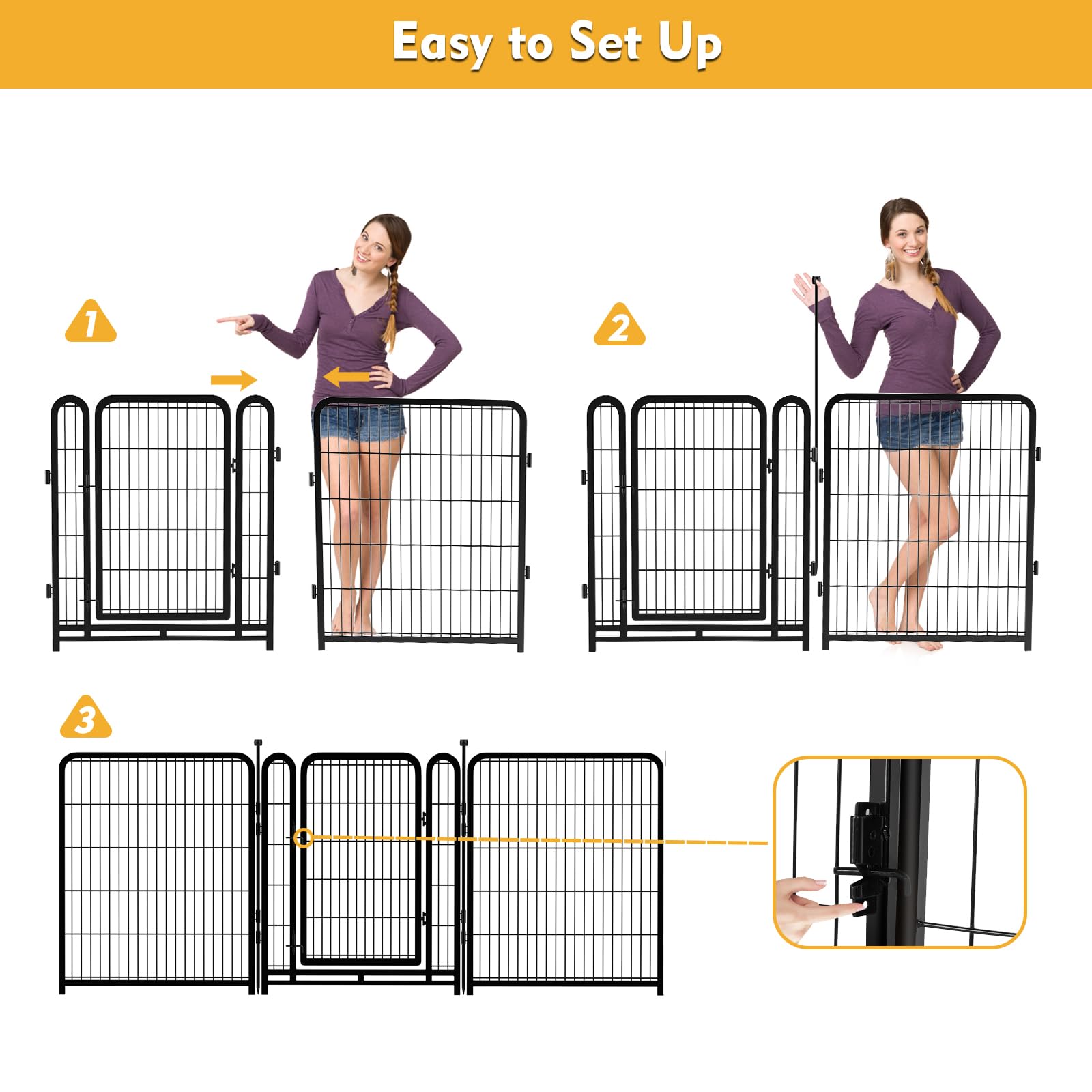 getlay four-panel kit anti-dig design shown with ground spikes for stability.