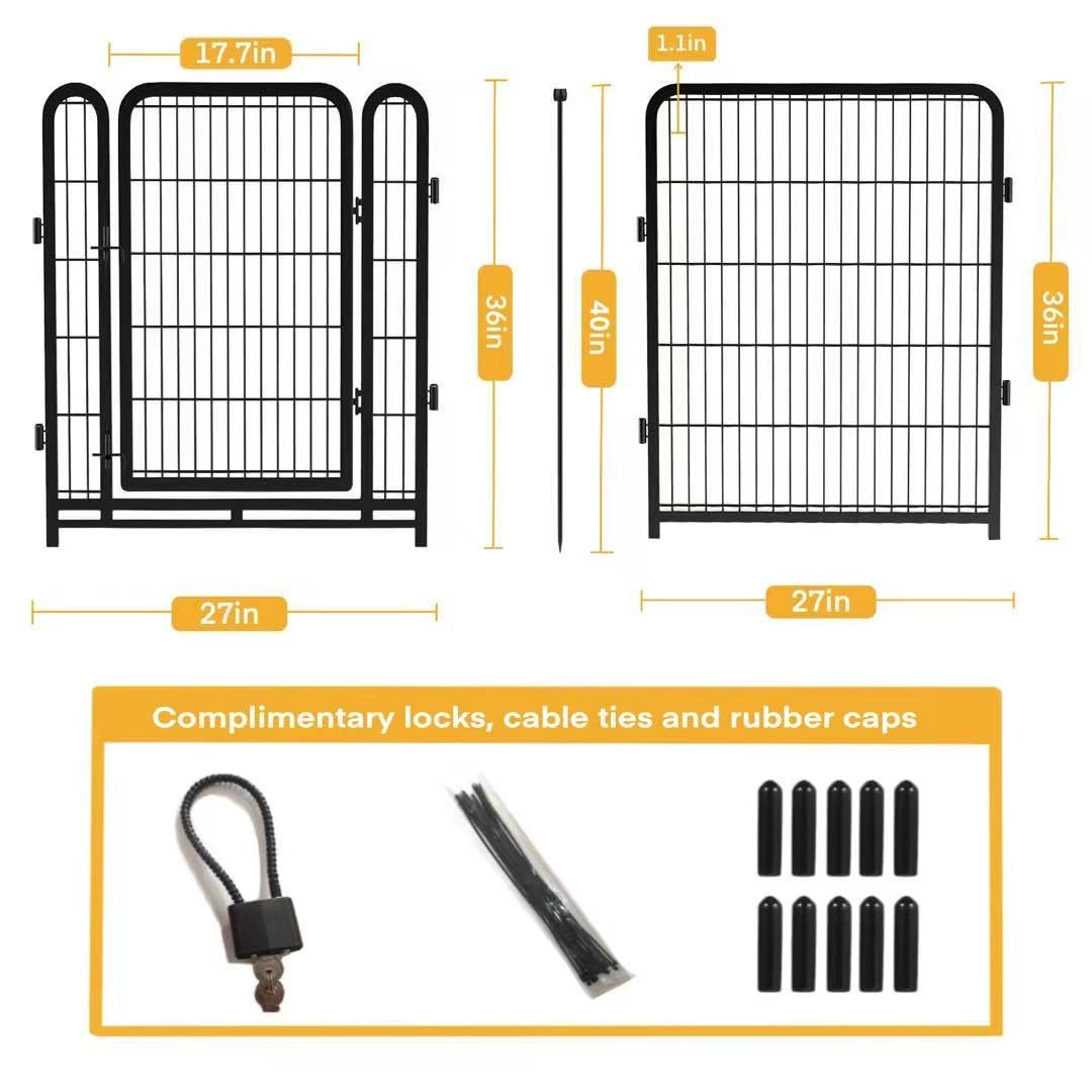 Getlay garden fence low-threshold design for easy pet and child access
