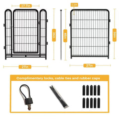 Getlay garden fence low-threshold design for easy pet and child access