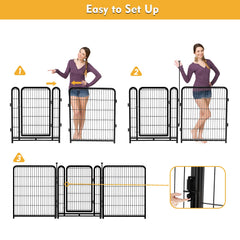 Getlay self-locking latch ensures pets stay safely contained.