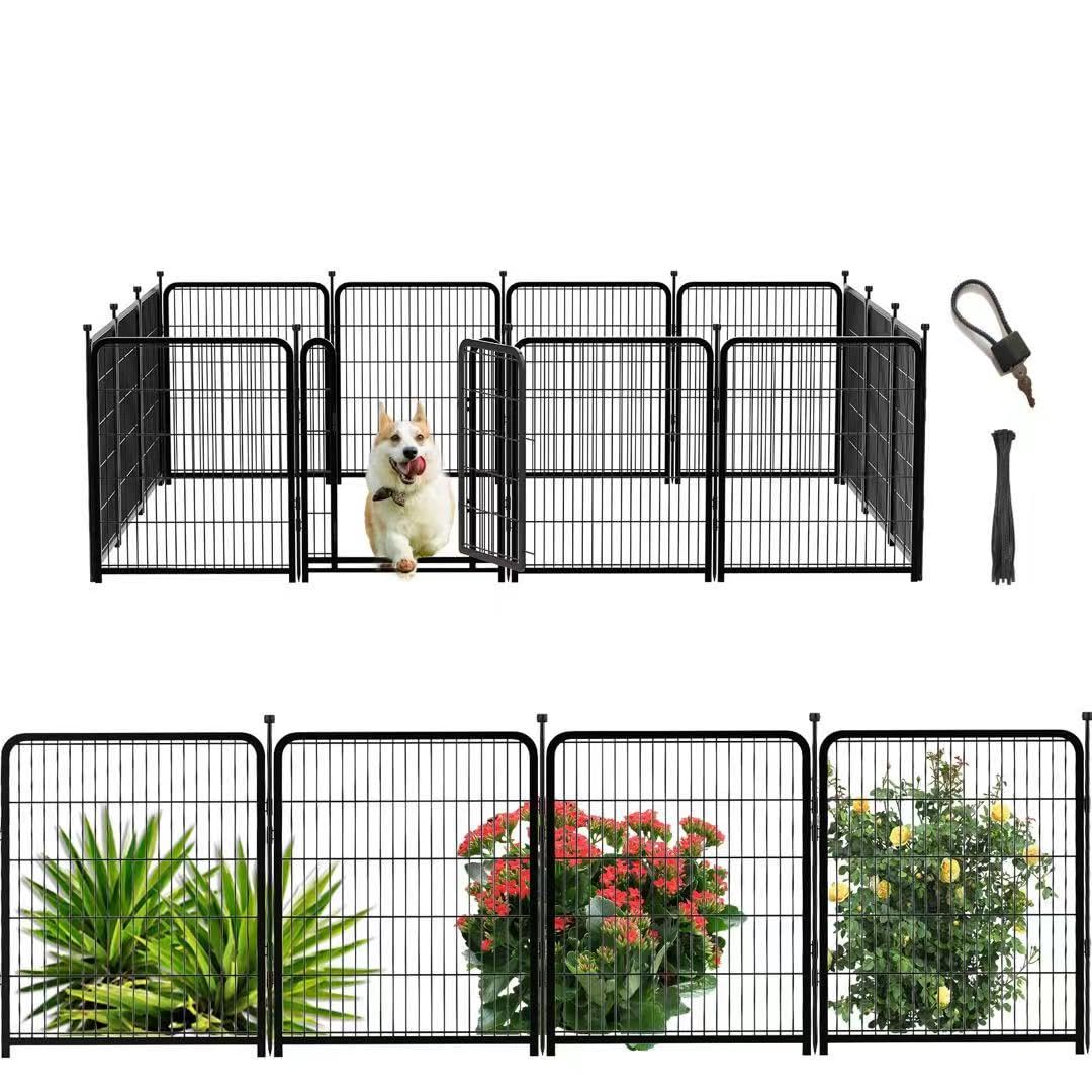 Getlay tall garden fence panel assembly demonstrates easy setup with durable galvanized wire.