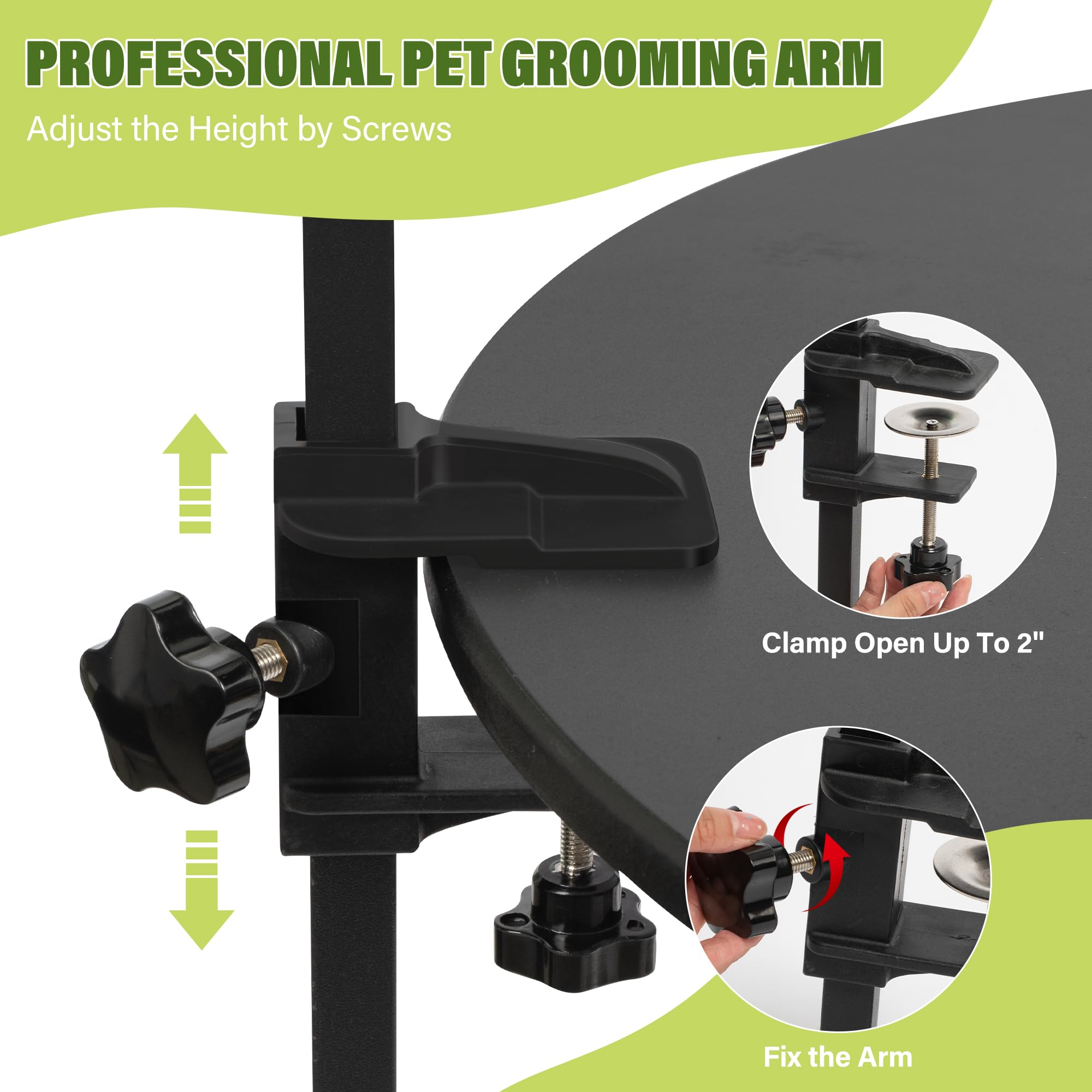 getlstub grooming arm carabiners ensure strap stays secure during use