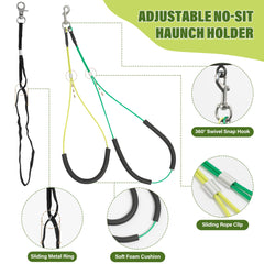 getlstub dog grooming arm hammock with soft fabric reducing friction for calmer bath sessions