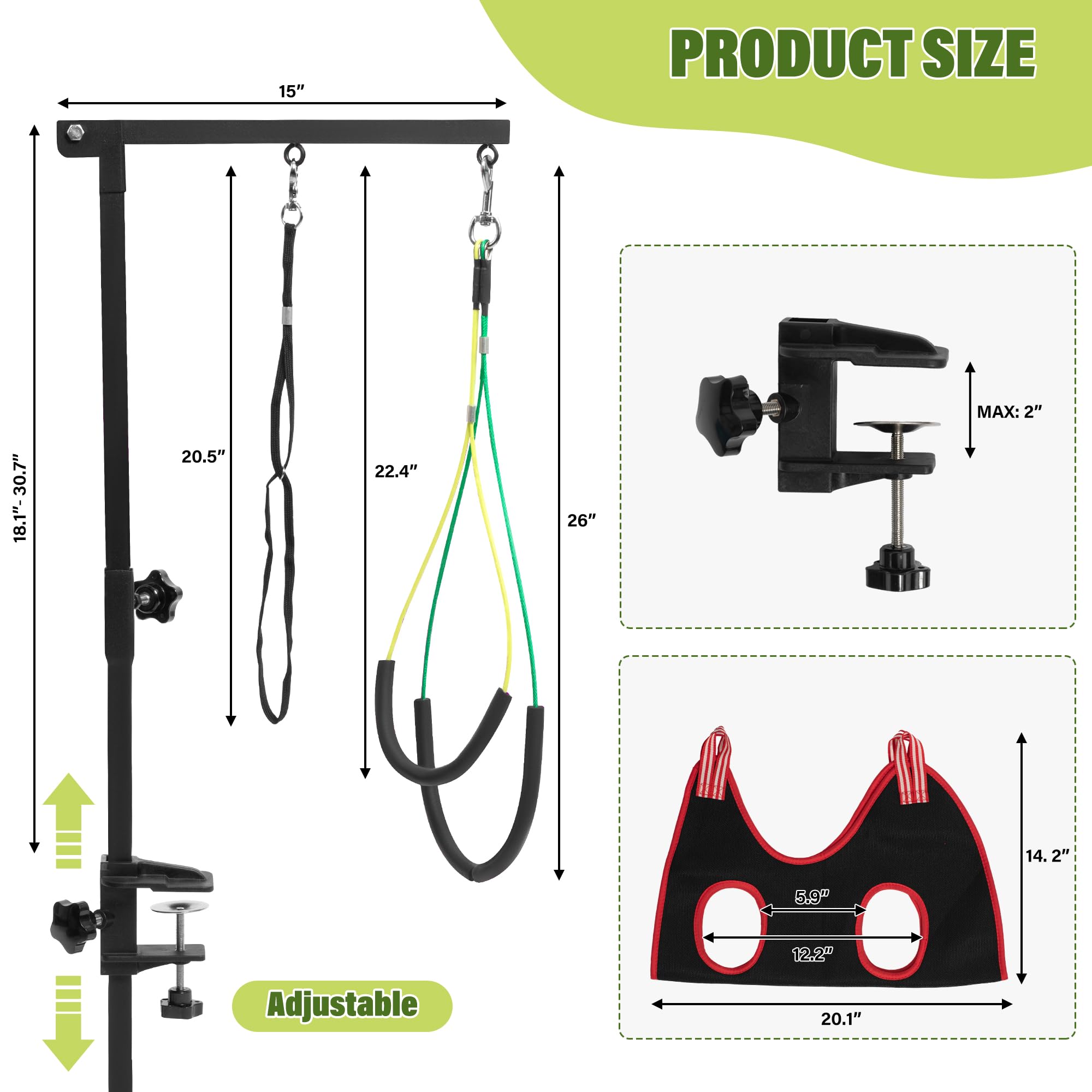 getlstub table clamp fits up to 2 inch thickness for versatile setups