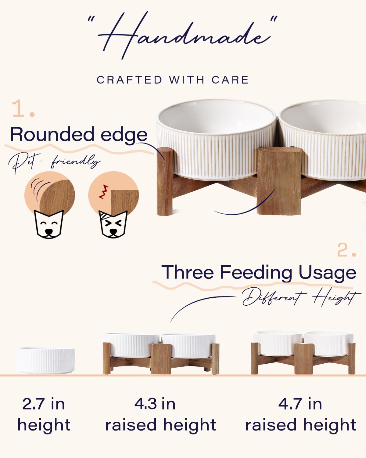 Getstar embossed stripes texture adds subtle style and grip during feeding.