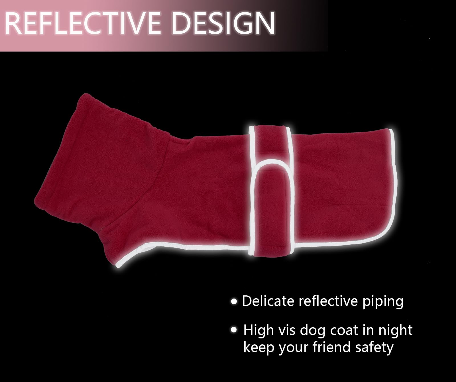 Geyecete dachshund coat adjustable front bands for secure fit