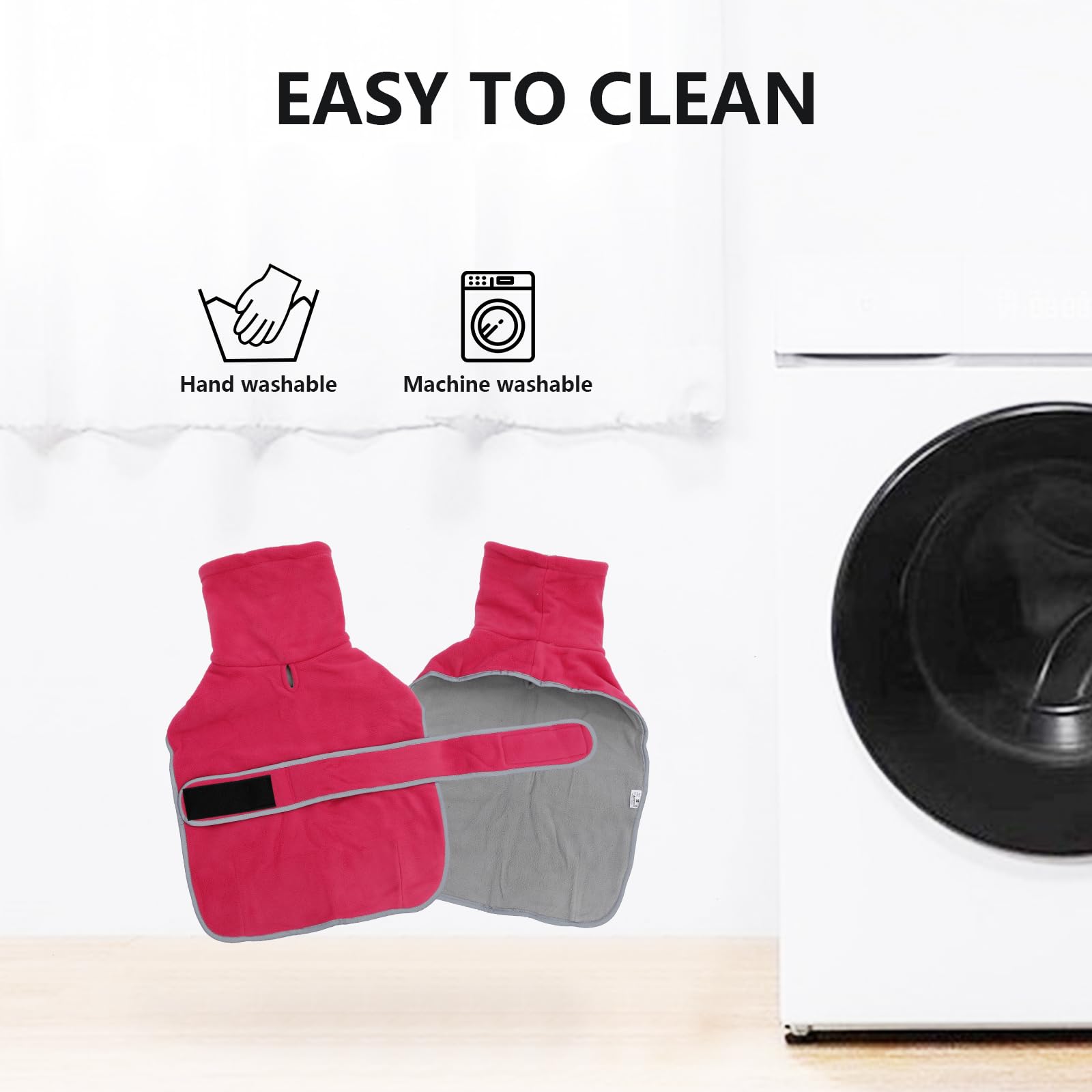 Geyecete dachshund coat easy-care washable fabric for quick cleanups