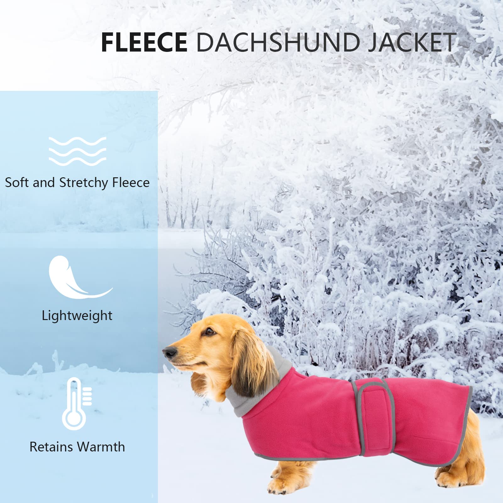 Geyecete dachshund coat pink-m stylish yet practical winter wear