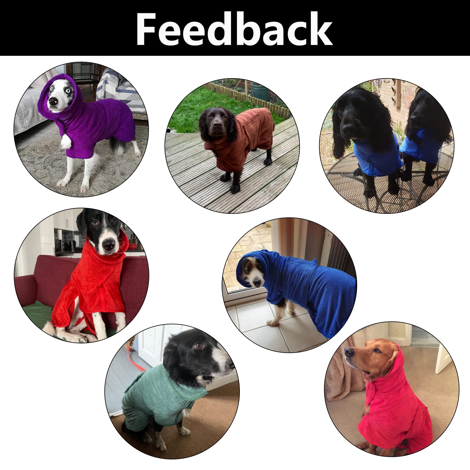 Geyecete dog drying coat machine-wash-dry-friendly for easy care