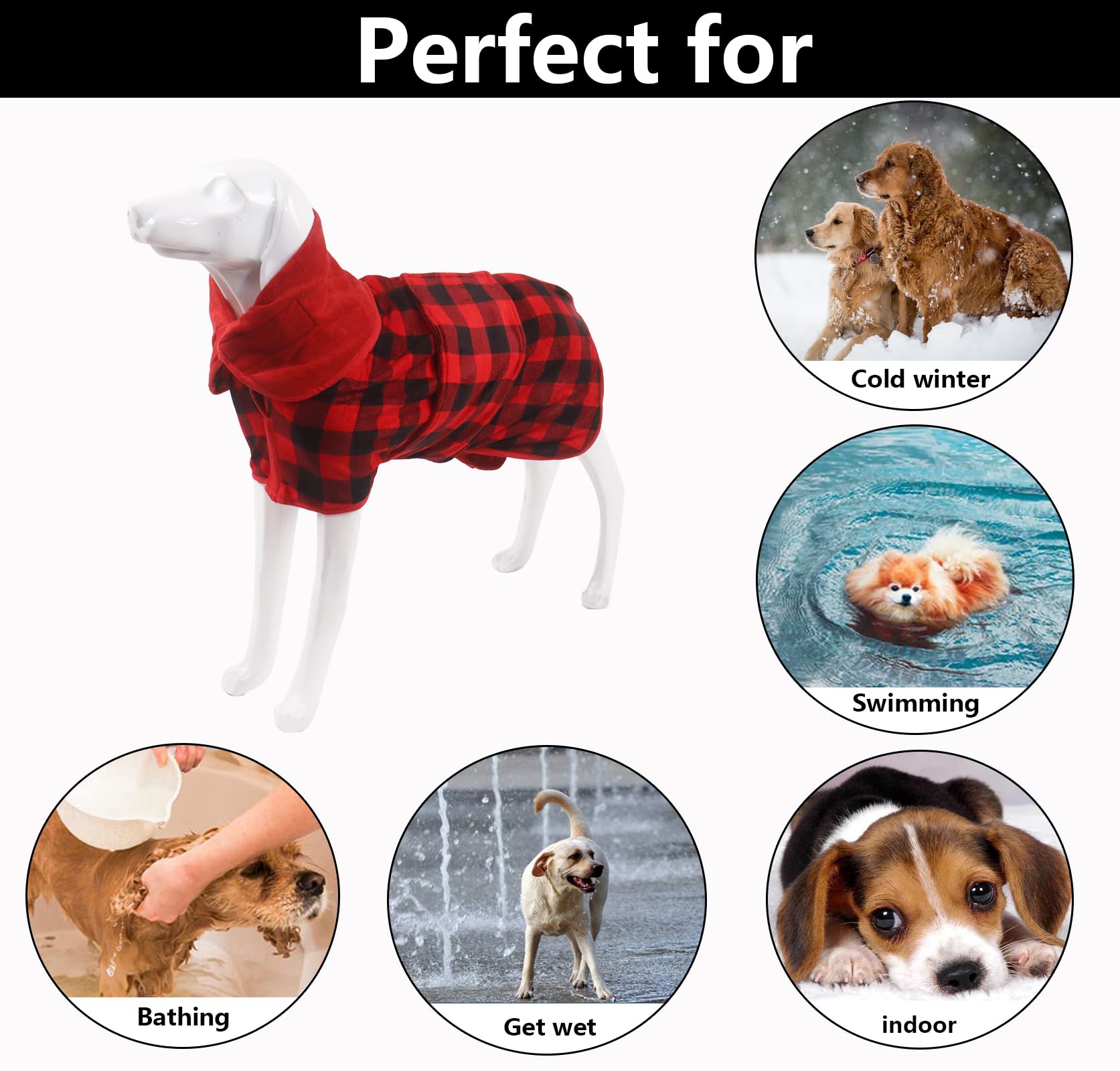 Geyecete dog drying coat size chart helps you find the perfect fit