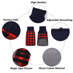 Geyecete dachshund coat side profile shows adjustable fit for outdoor wear