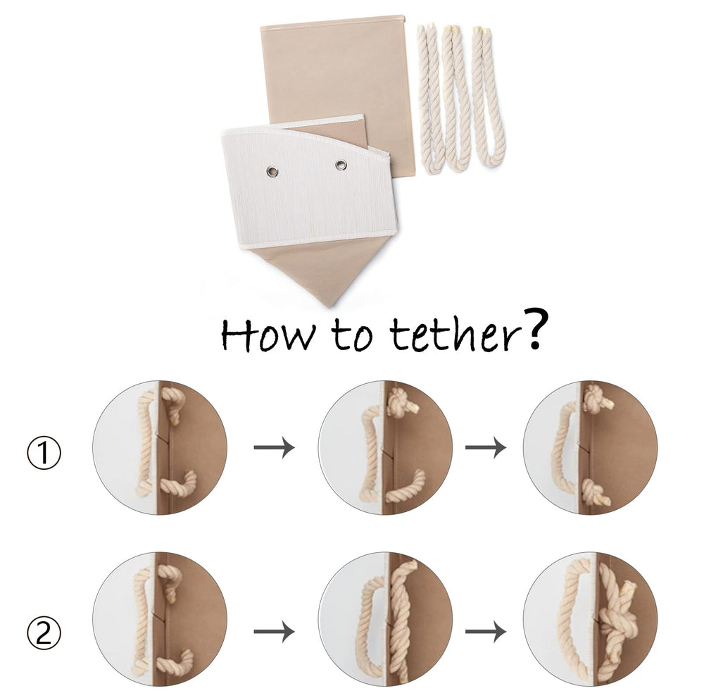 Geyecete water-resistant bamboo fabric bin keeps moisture out for durable organization.