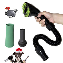 Gforest pet vacuum grooming comb brush in action removing fur during grooming.