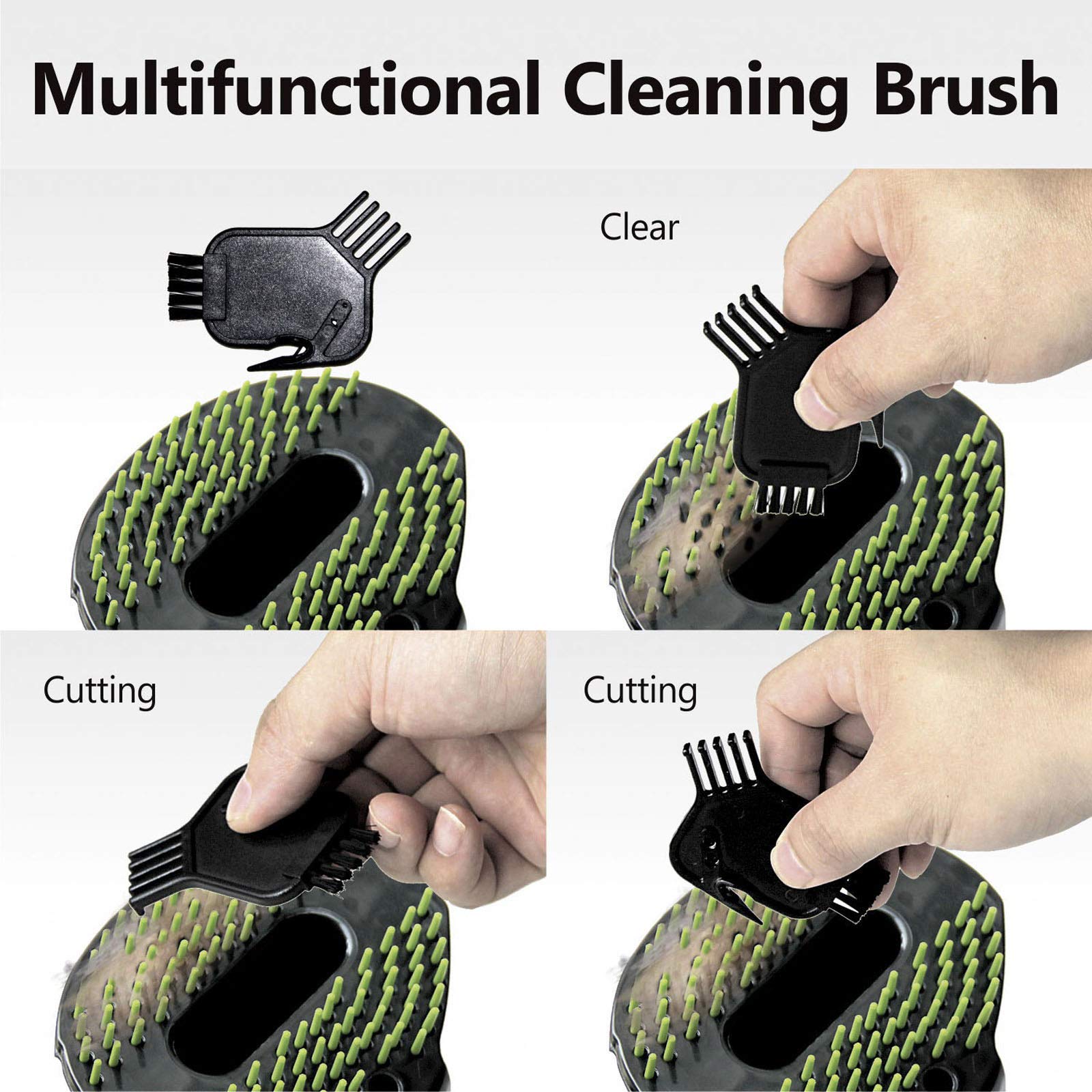 Gforest soft-teeth grooming surface gliding through a coat.