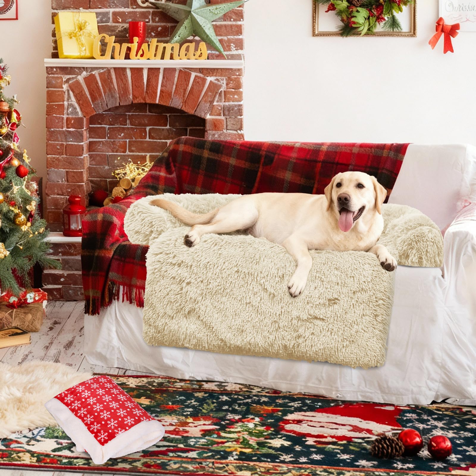 GGIB Calming Dog Bed car seat pad for travel comfort
