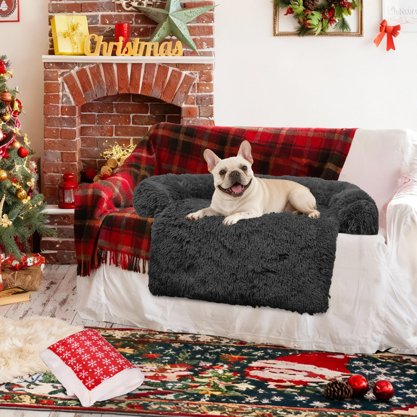 GGIB Calming Dog Bed ideal for car travel and sofa use