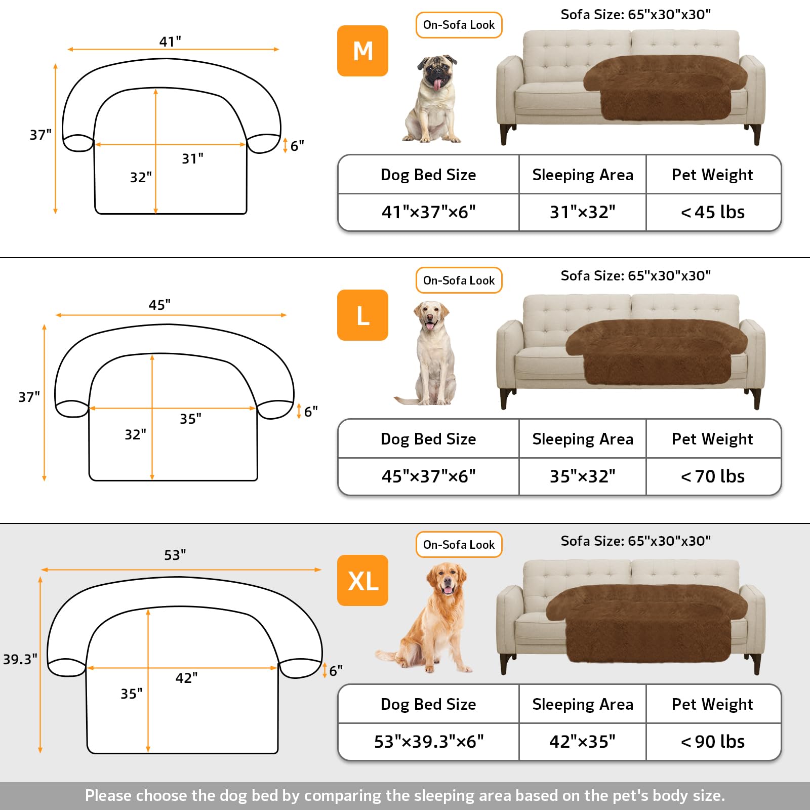 GGIB Calming Dog Bed on couch or car seat for protective comfort
