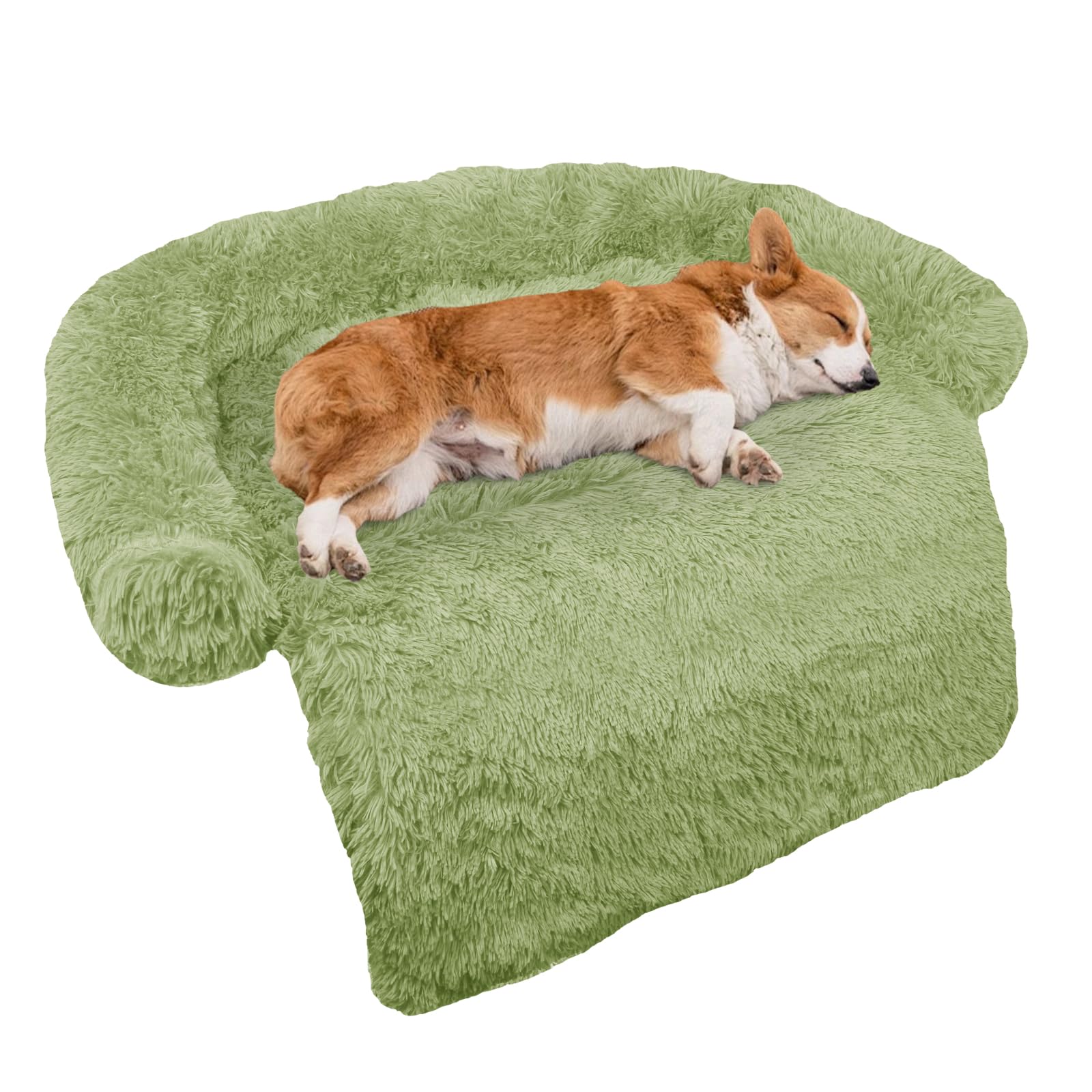 GGIB Calming Dog Bed curved design supports head and neck for restful naps