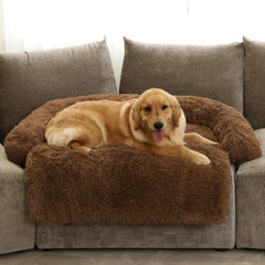 GGIB Calming Dog Bed with curved design for relaxed naps