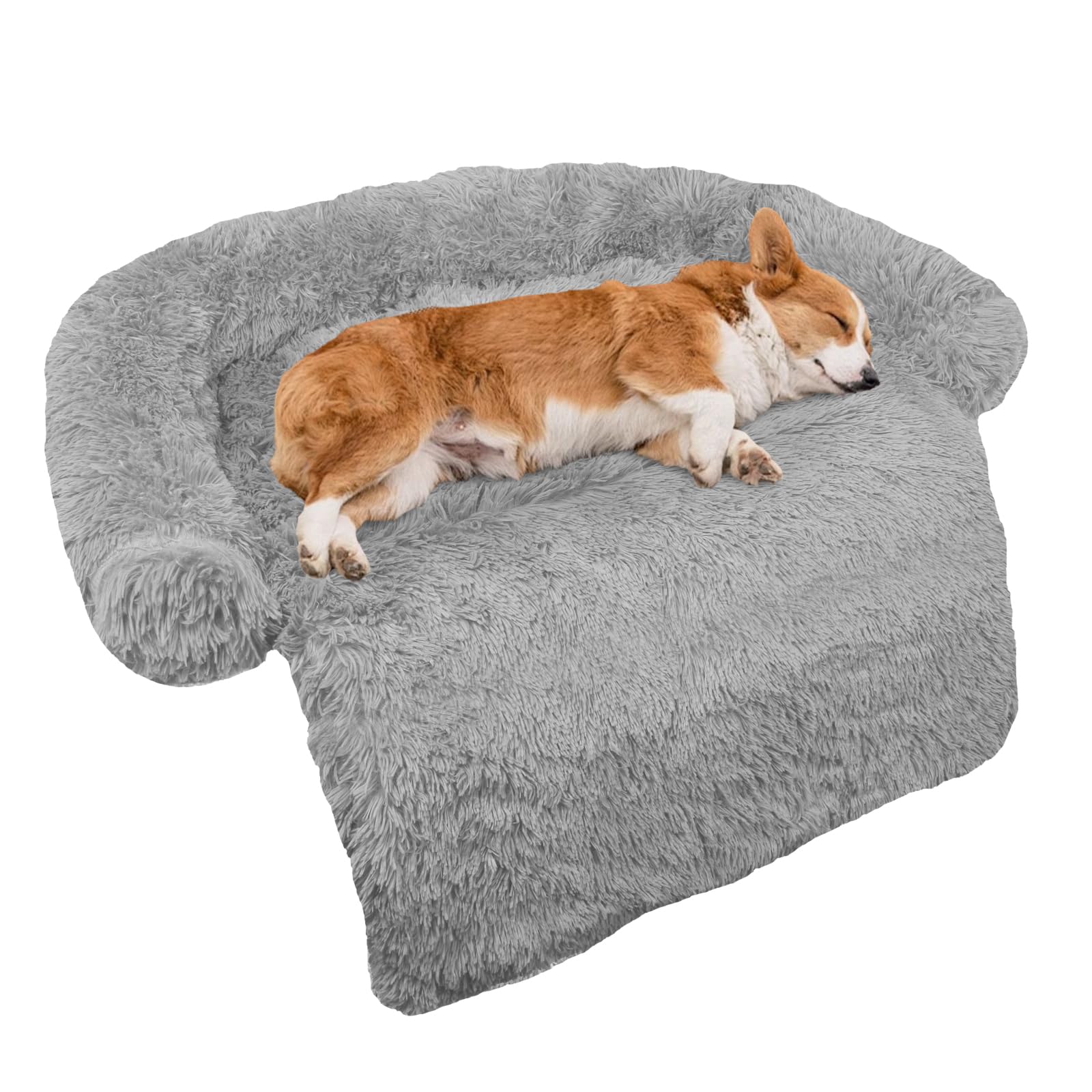 GGIB Calming Dog Bed with curved design supports restful comfort