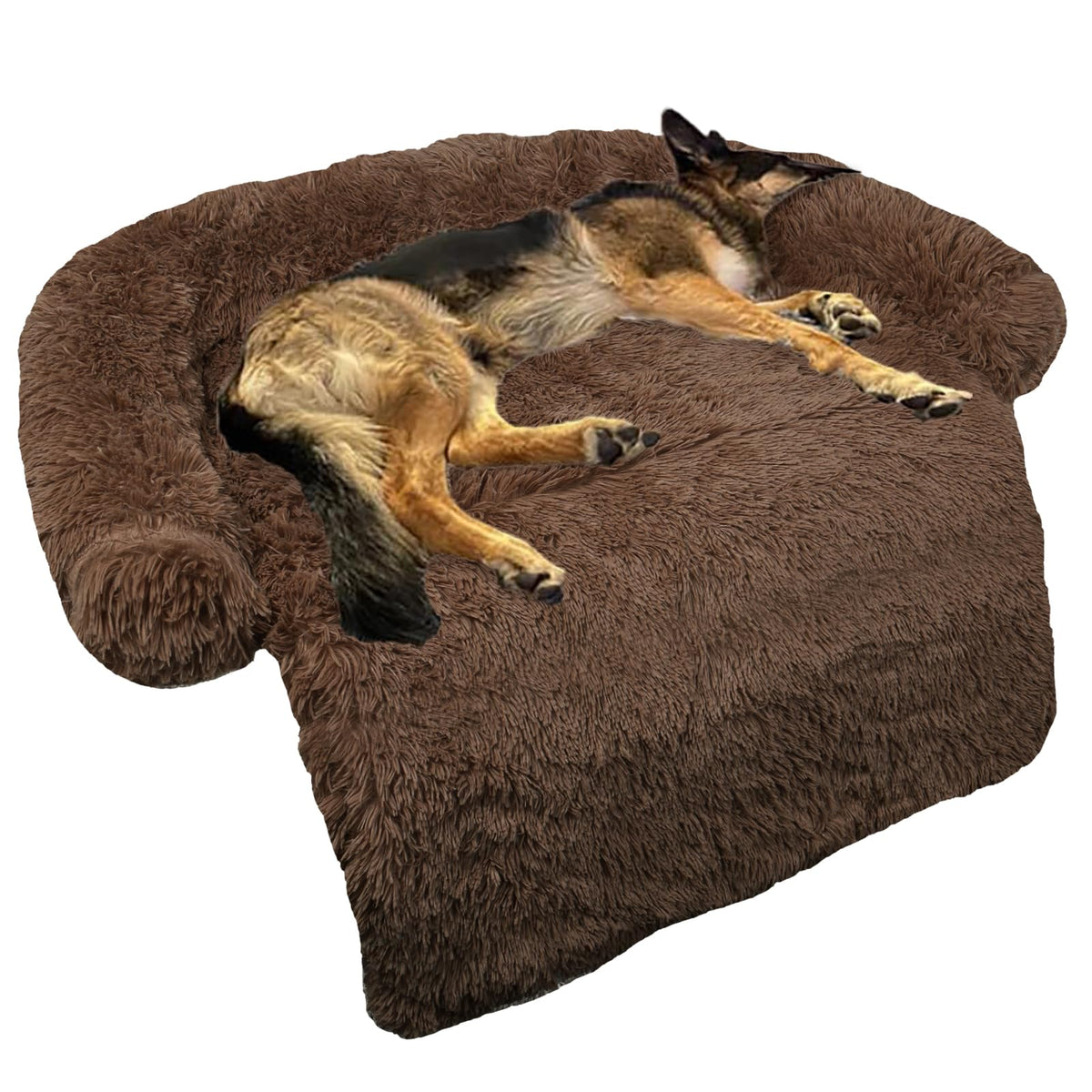 GGIB Calming Dog Bed curved design offers plush comfort for restful sleep
