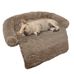 GGIB Calming Dog Bed curved design supports head and neck for relaxed rest