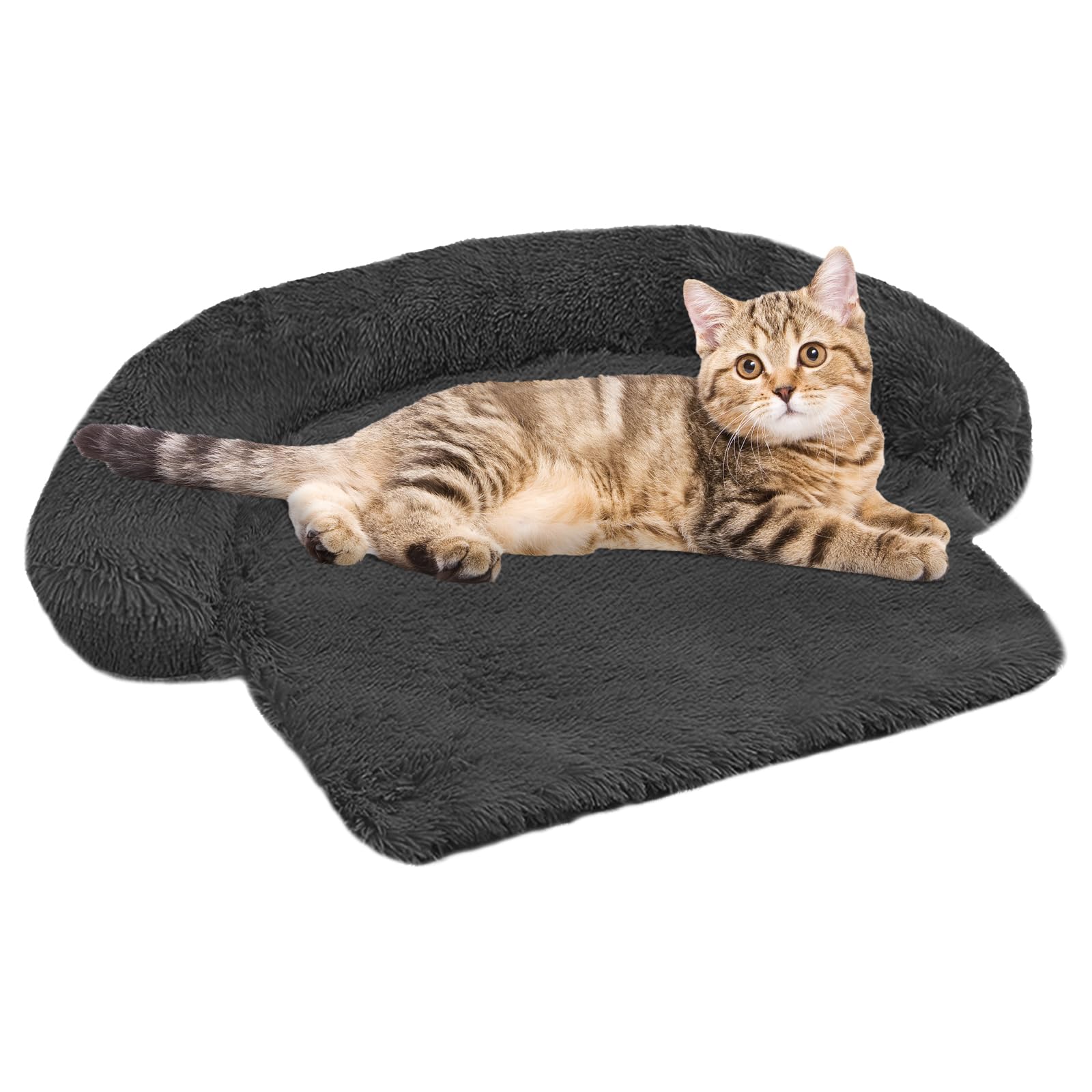 GGIB Calming Dog Bed curved design supports head and neck for comfortable rest